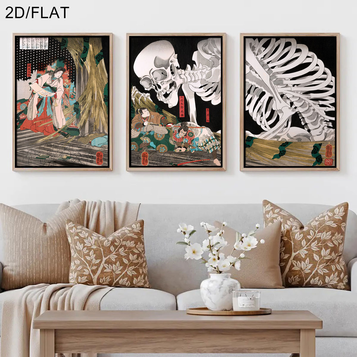 Home Decor Japandi - 3 Stück Retro japanische Takiyasha The