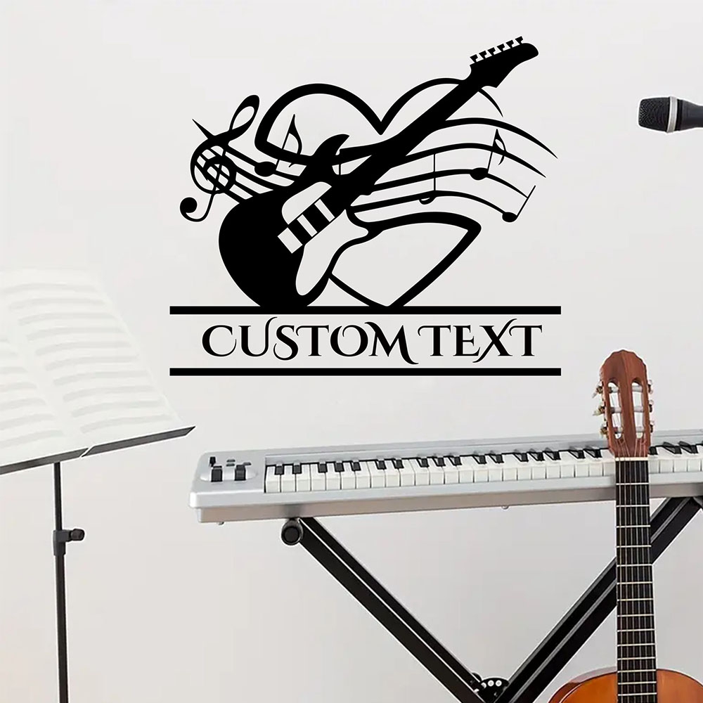 Home Decor Wallpaper - 1 Stück DIY Gitarren-Tapete mit individuellem