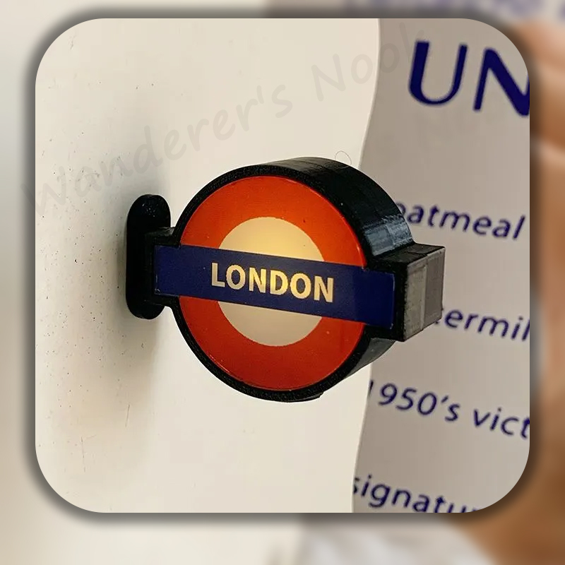 Home Decor London - London Underground Roundel Leuchtender Kühlschrankmagnet Leuchtendes