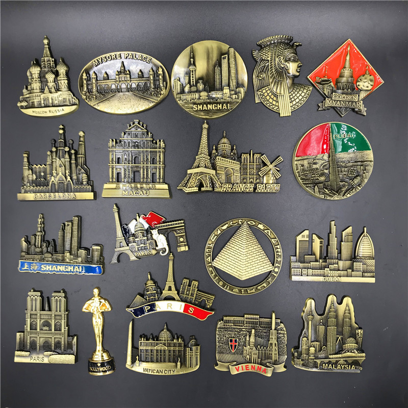 Home Decor London - Frankreich Paris Metall 3D niedlicher Magnet