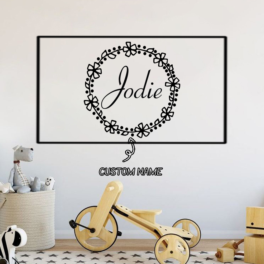 Home Decor Wall Tiles - 1 Stück Lieblicher Kranz mit Individuellem