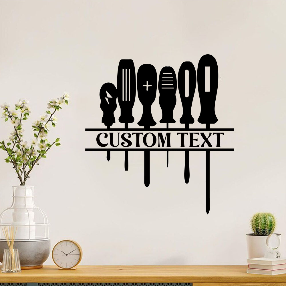 Home Decor Wallpaper - 1 Stück Kreative Reparaturwerkzeuge Personalisierter Text