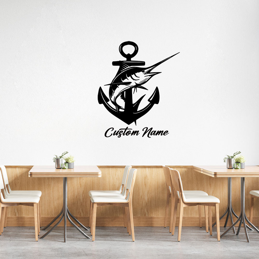 Home Decor Wallpaper - 1 Stück Exzellenter Schwertfisch Personalisierter Text