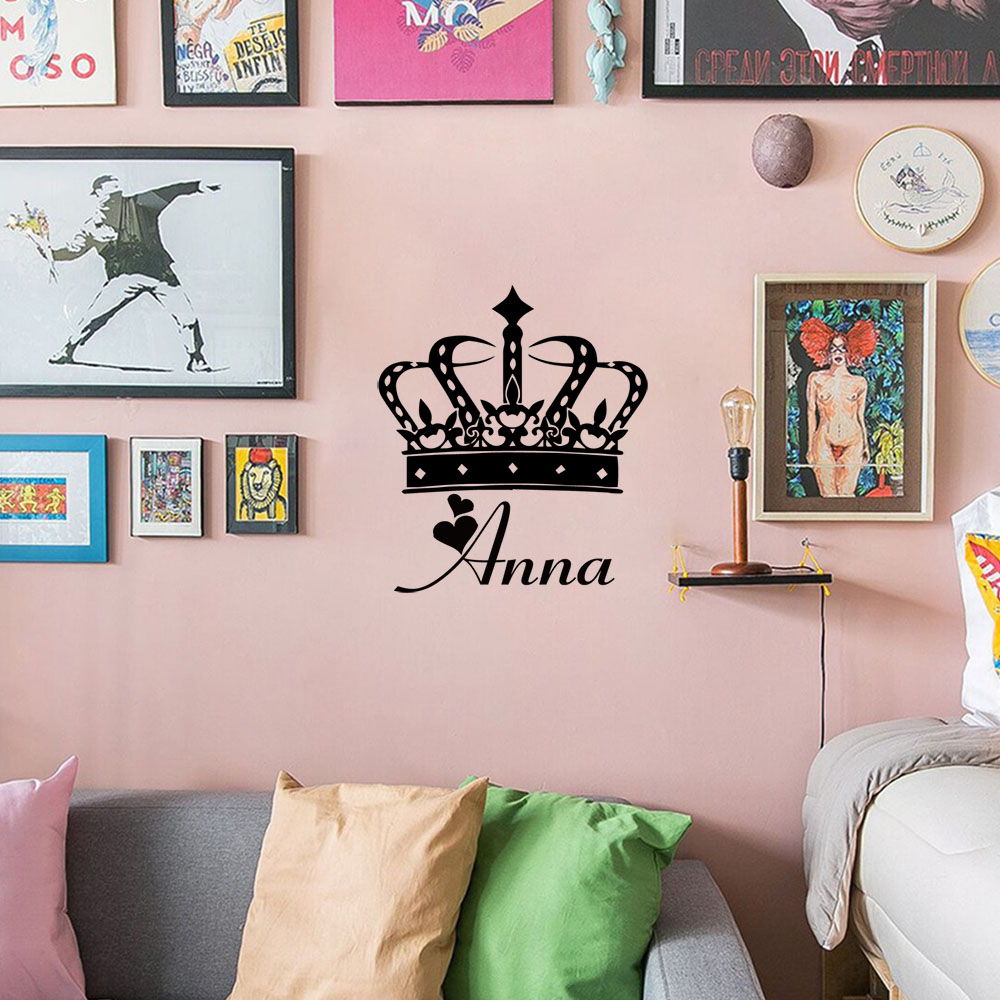 Home Decor Wall Tiles - 1 Stück Excellent Queen personalisierte Text-PVC-Wandaufkleber,