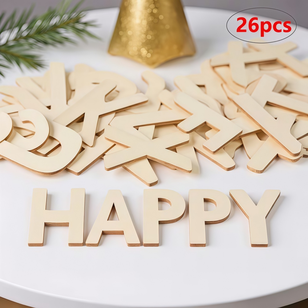 26 Stück Gestaltbare Holzbuchs – Wooden Letter Sign Bewertung und Preis