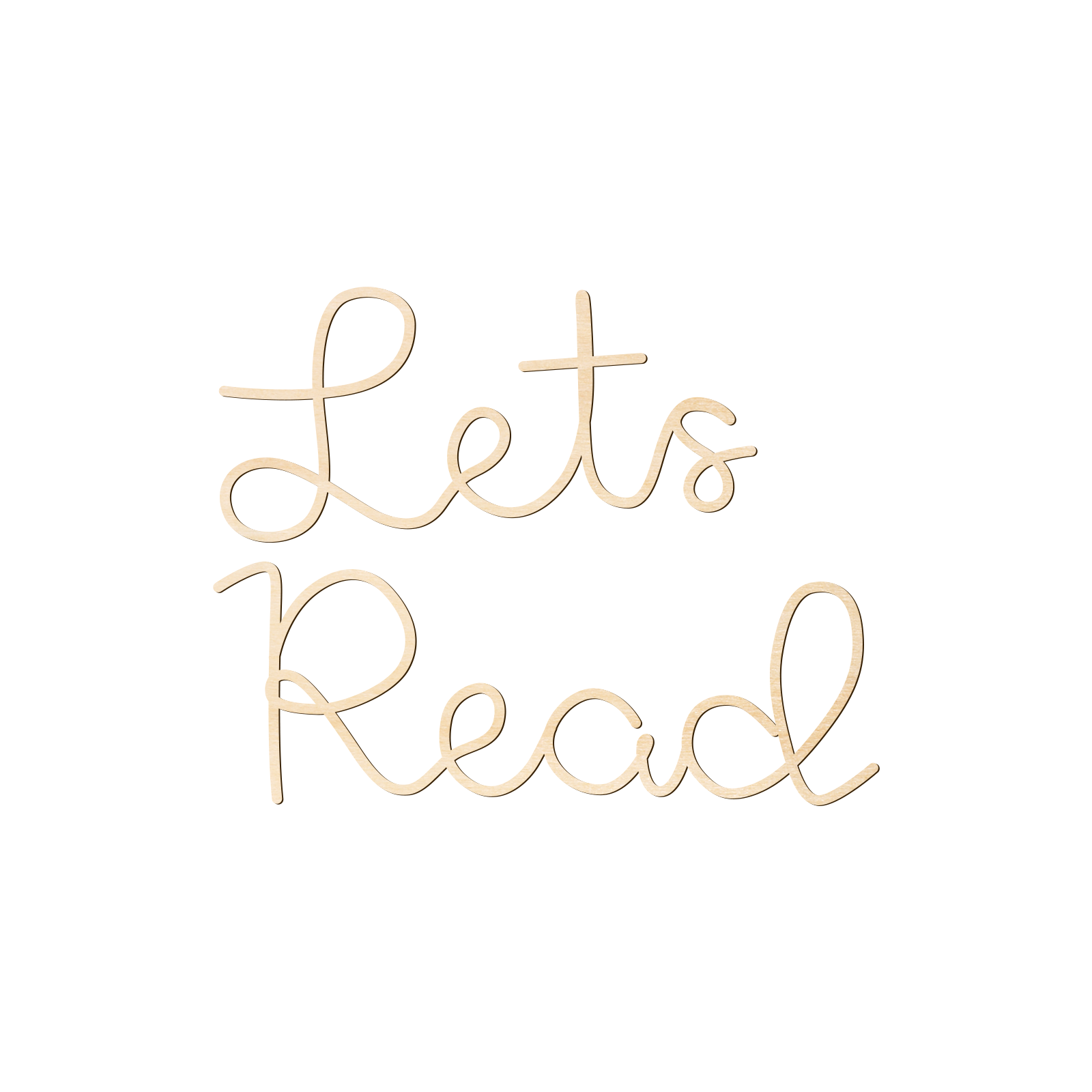 „Let's Reading“-Wandschild aus – Wooden Letter Sign Bewertung und Preis