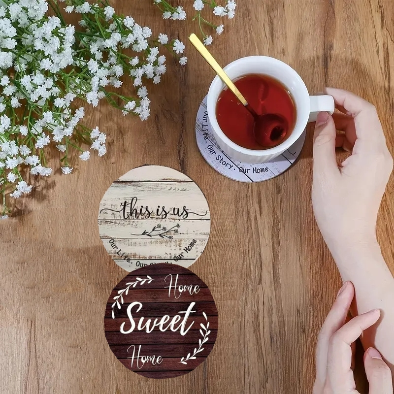 6 Stück runde, inspirierende,  – Wooden Letter Sign Bewertung und Preis