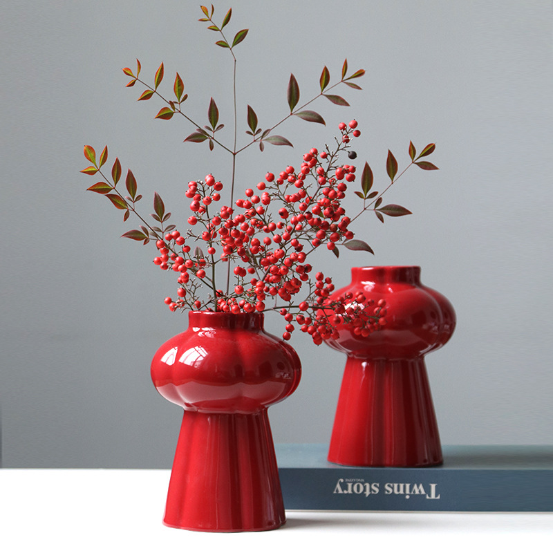 1 Stück rote Keramikvase, deko – Home Decor Center Bewertung und Preis