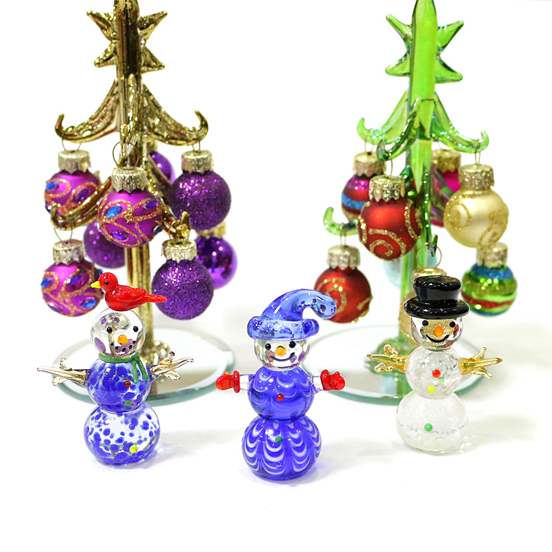 Mini Glas-Schneemann-Figur Nie – Home Xmas Decor Ideas Bewertung und Preis