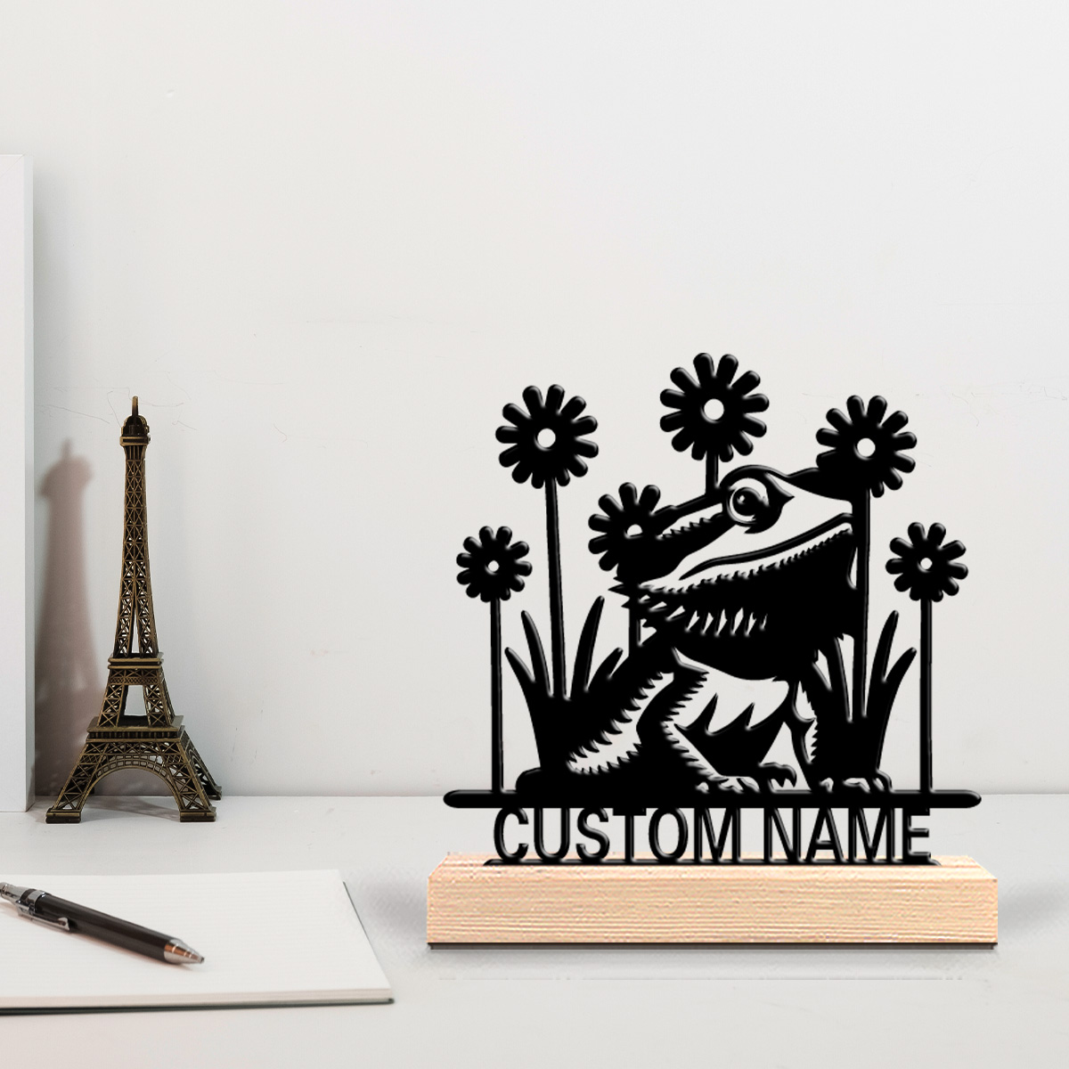 1 Stück Bartagamen-Metallstatu – Wooden Letter Sign Bewertung und Preis