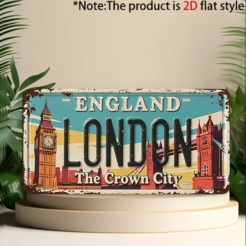 Vintage London Metall-Nummerns – Home Decor London Bewertung und Preis