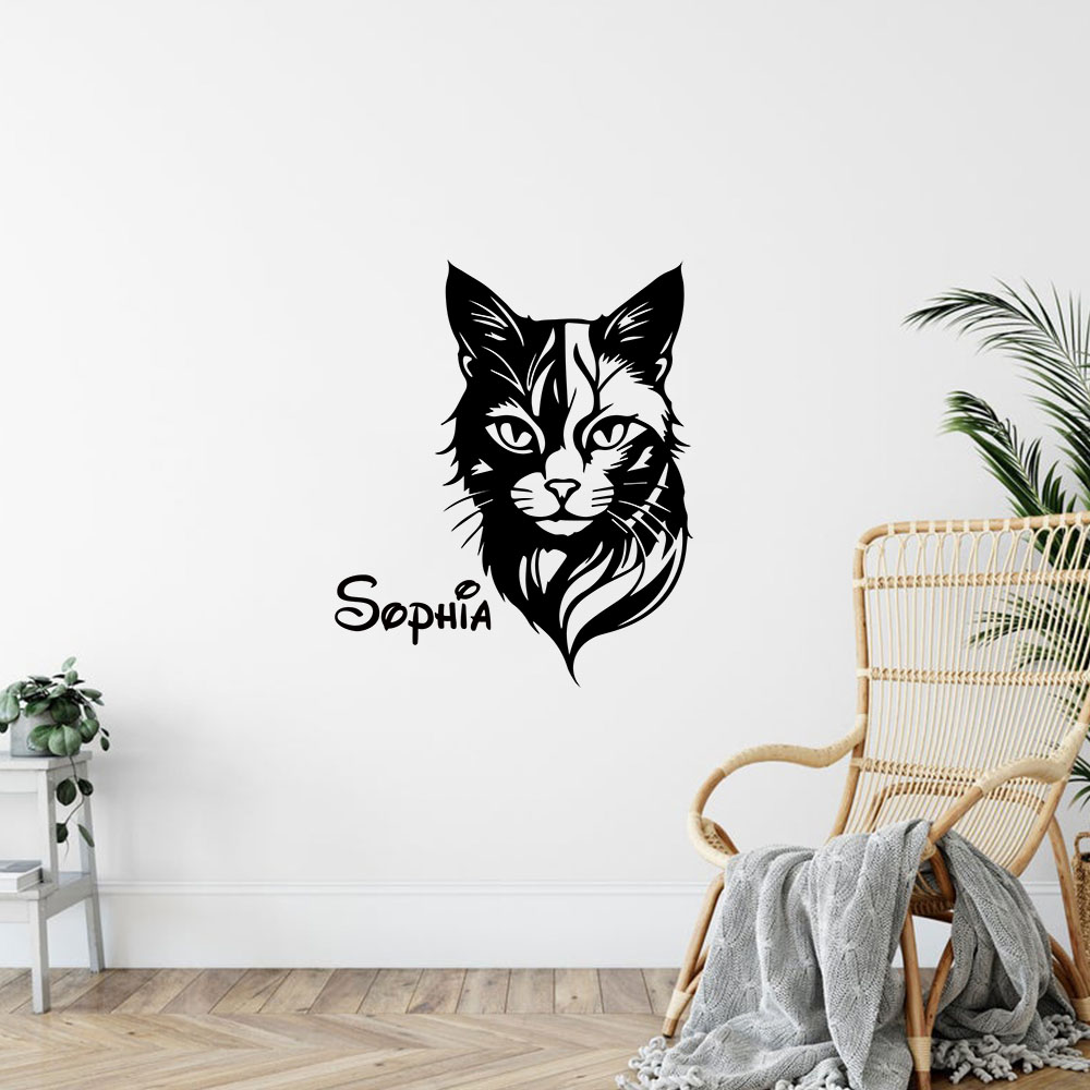 1 Stück niedliche Katze mit pe – Home Decor Wallpaper Bewertung und Preis