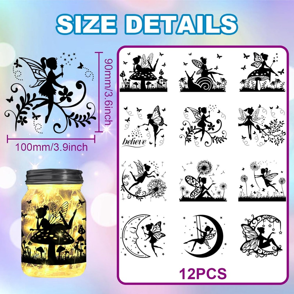 Elf Silhouette Glas Ausschnitt – Home Decor Wallpaper Bewertung und Preis