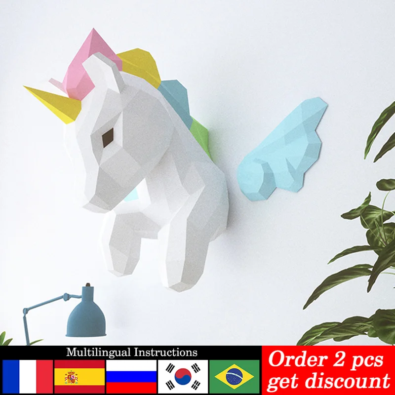 Regenbogen-Einhorn-Tier-Wandde – Home Decor Center Bewertung und Preis