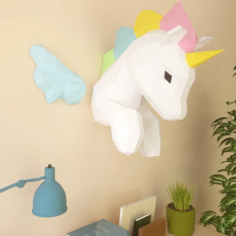 Regenbogen-Einhorn-Tier-Wandde – Home Decor Center Bewertung und Preis