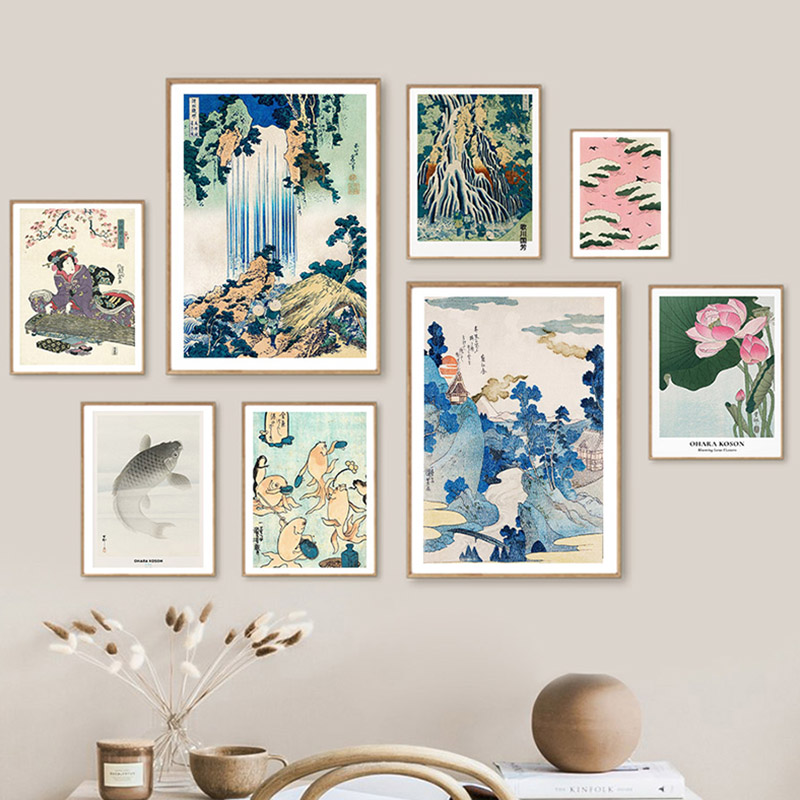 Hokusai Ohara Koson Japanische – Home Decor Japandi Bewertung und Preis