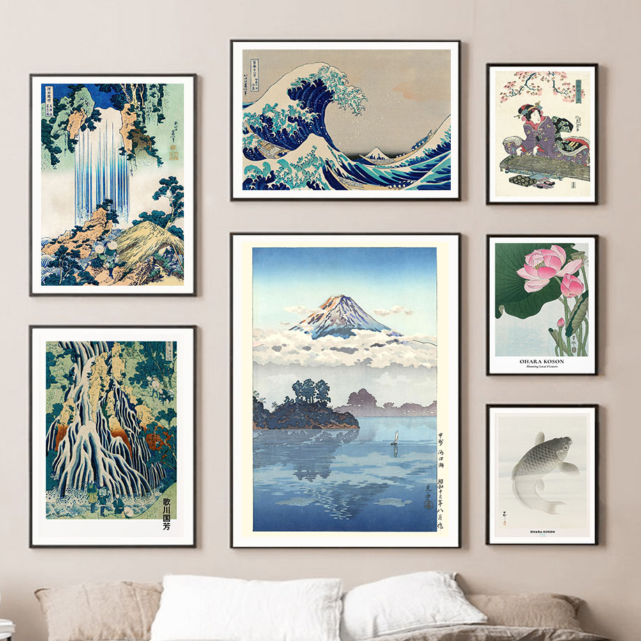 Hokusai Ohara Koson Japanische – Home Decor Japandi Bewertung und Preis
