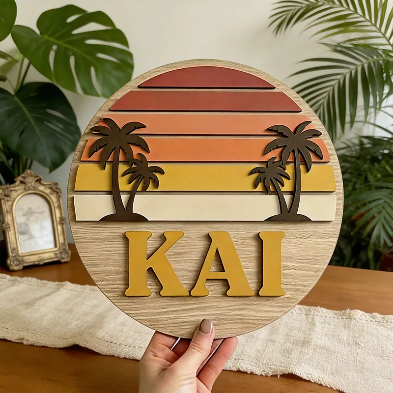 Anpassbares Rundes Vintage Str – Wooden Letter Sign Bewertung und Preis