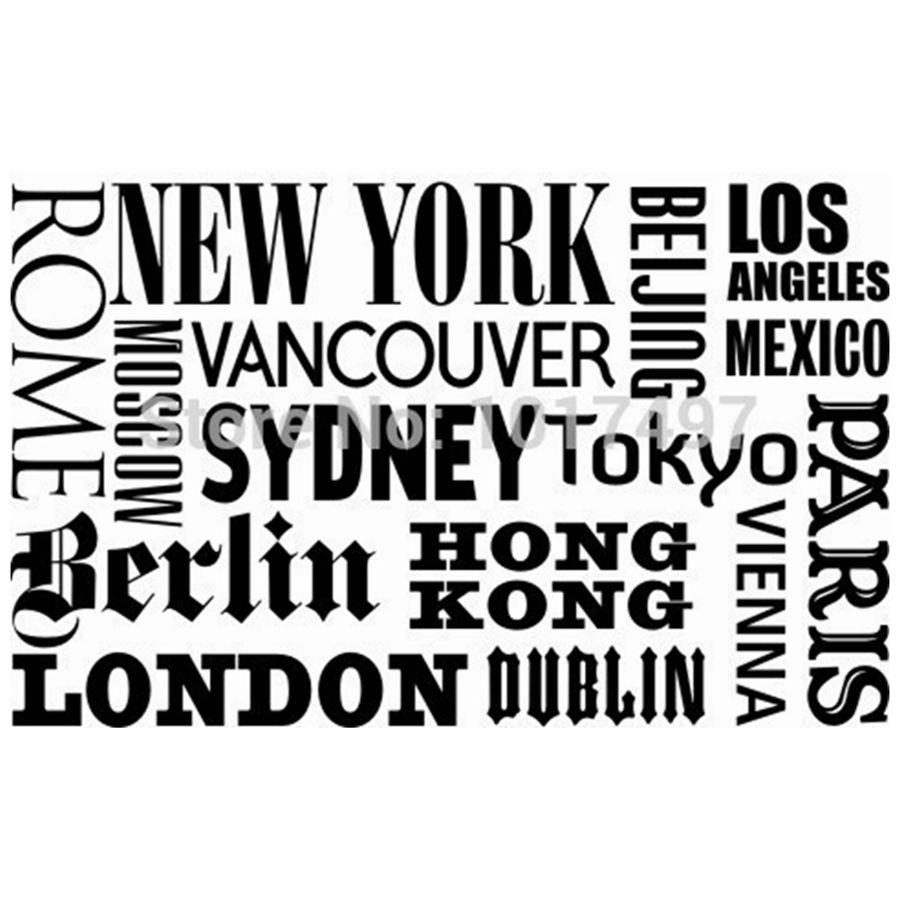 New York London Paris Zitat Wa – Home Decor London Bewertung und Preis