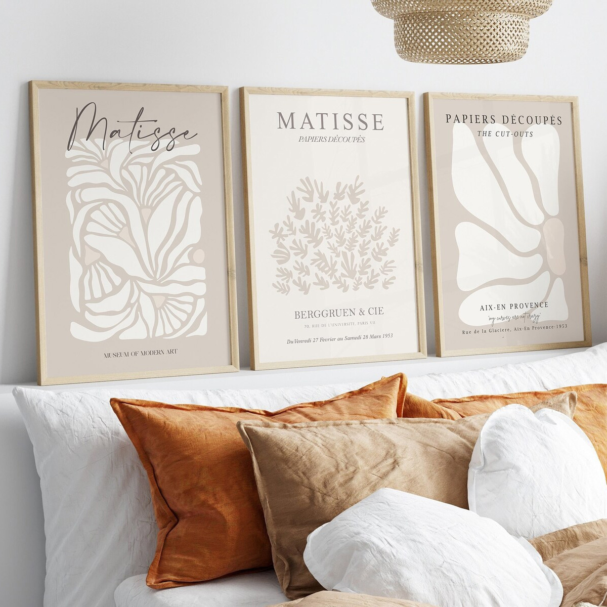3er-Set Bohemian Neutral Beige – Home Decor Japandi Bewertung und Preis