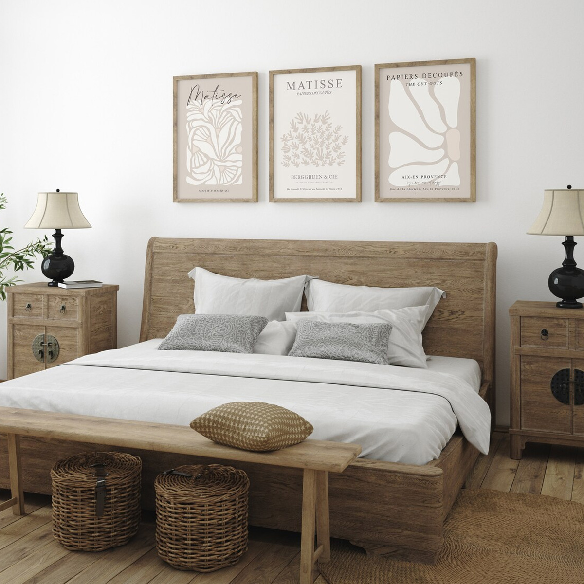 3er-Set Bohemian Neutral Beige – Home Decor Japandi Bewertung und Preis