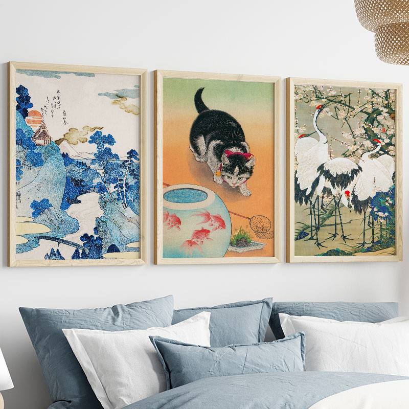Japanische Katsushika Hokusai  – Home Decor Japandi Bewertung und Preis